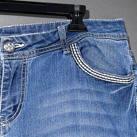 Faded‎ Glory Embroidered Back Pockets Jeans Size 14P - Picture 5 of 16